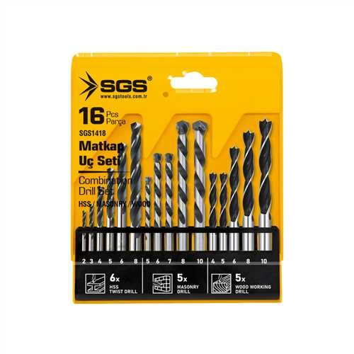 Jeu de forets combinés SGS 16 pièces