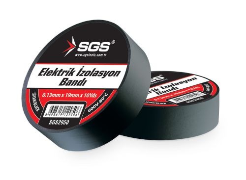Ruban isolant électricien SGS noir